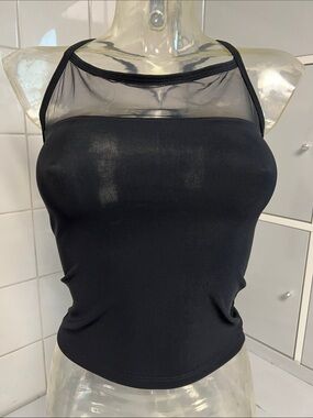 Funky Diva Mesh Inset Slinky Dance Camisole S NWOT